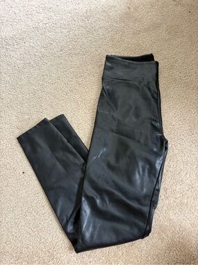 Abercrombie & Fitch Black Faux Leather Leggings